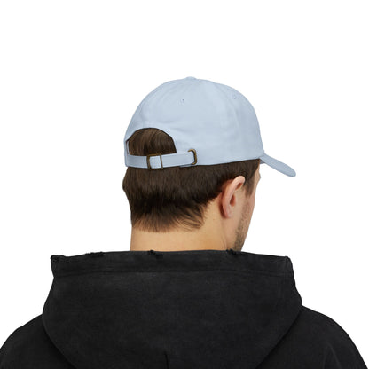 Classic White Dad Cap with Retro Logo