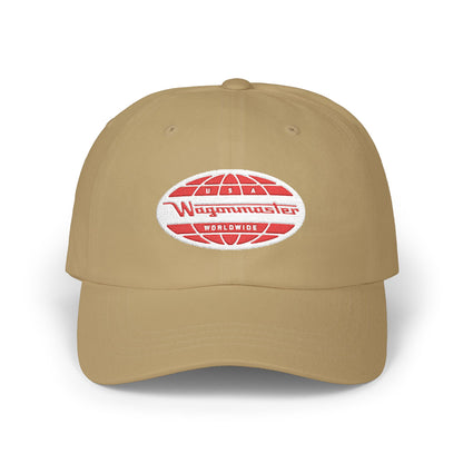 Classic White Dad Cap with Retro Logo - Multiple Colors