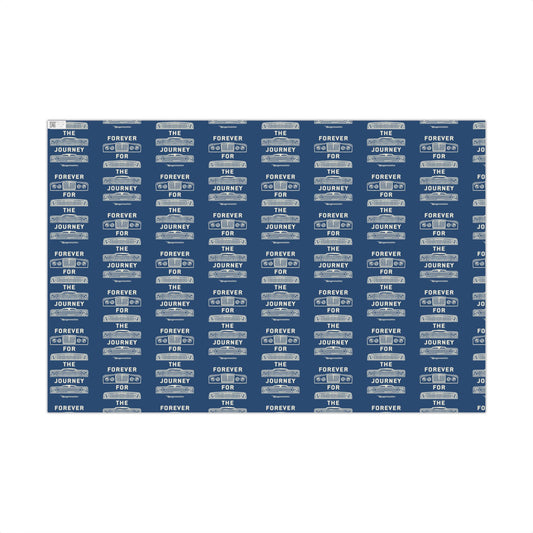 For the Journey Wrapping Paper — Navy Blue