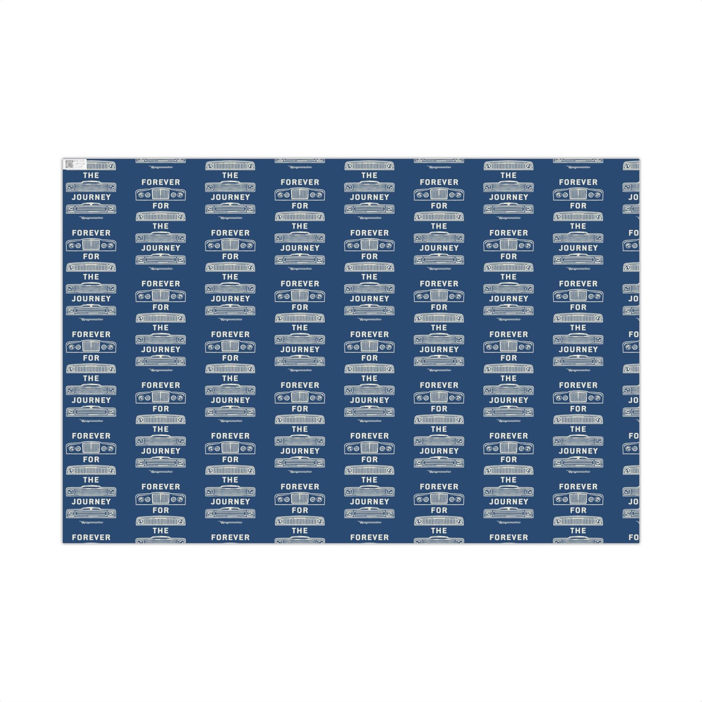 For the Journey Wrapping Paper — Navy Blue