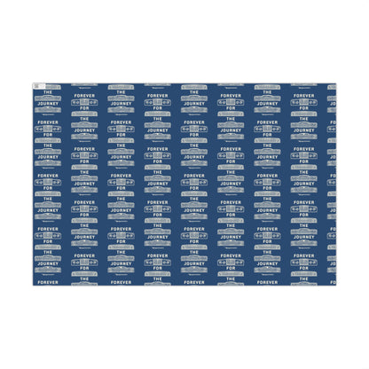 For the Journey Wrapping Paper — Navy Blue