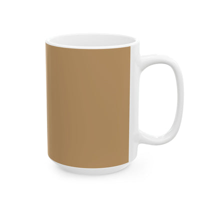 Ceramic Mug — Retro Coffee Cup (11oz/15oz) - Camel