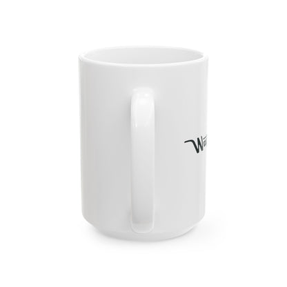 Ceramic Mug — Retro Coffee Cup (11oz/15oz) - White