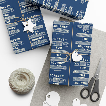 For the Journey Wrapping Paper — Navy Blue