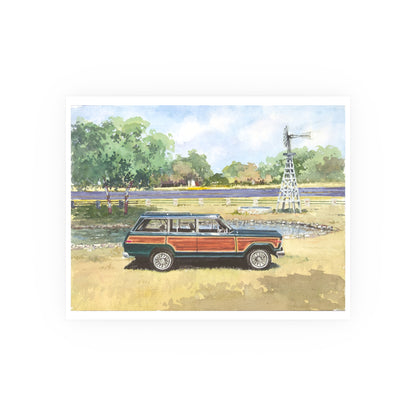 Hunter Green Wagoneer Poster - Multiple Sizes Available