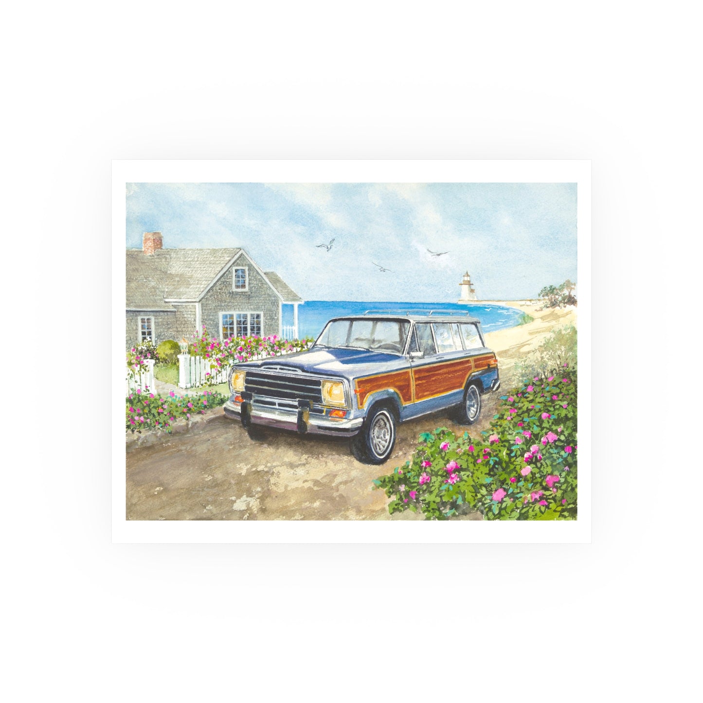 Nantucket Wagoneer Poster - Multiple Sizes Available
