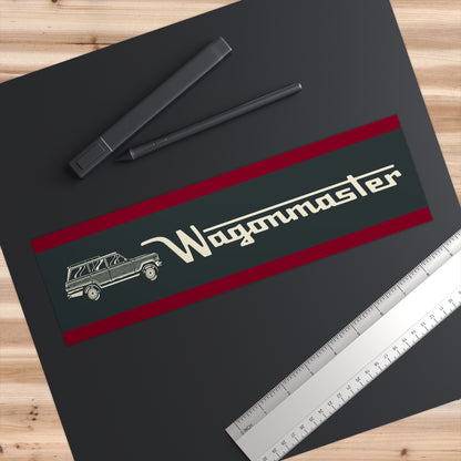 Bumper Sticker — “Wagonmaster” - Burgundy