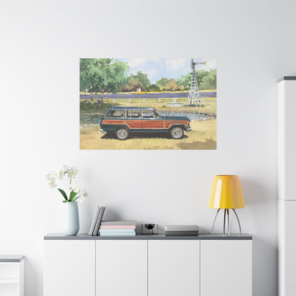 Vintage Car Canvas Art Print