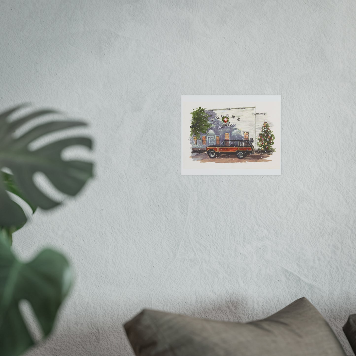 Christmas at Gruene Halle Wagoneer Poster - Multiple Sizes Available