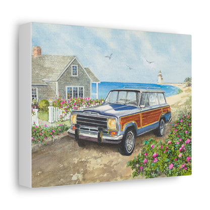 Nantucket Wagoneer Stretched Canvas Art