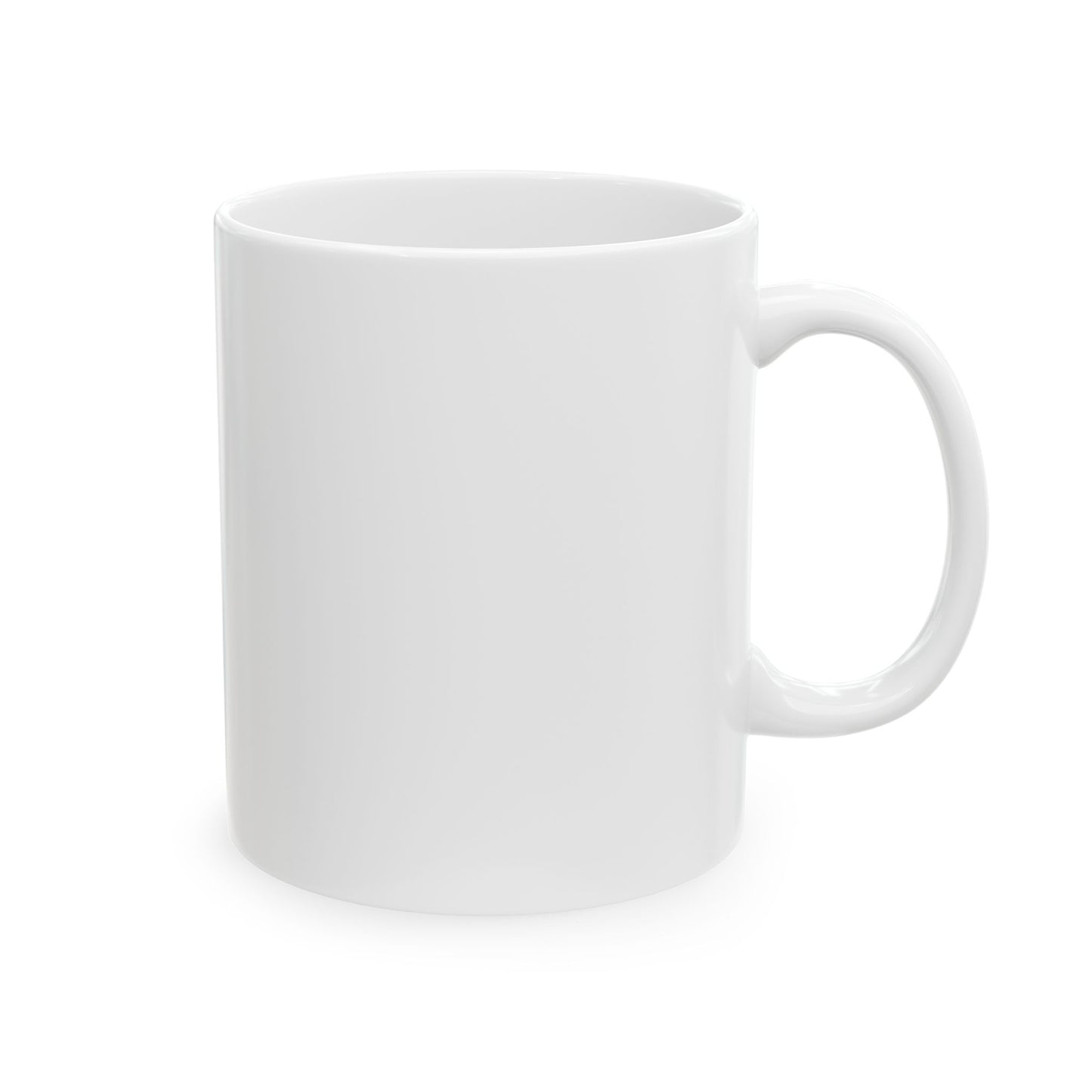 Ceramic Mug — Retro Coffee Cup (11oz/15oz) - White