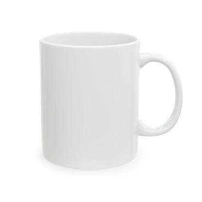 Ceramic Mug — Retro Coffee Cup (11oz/15oz) - White