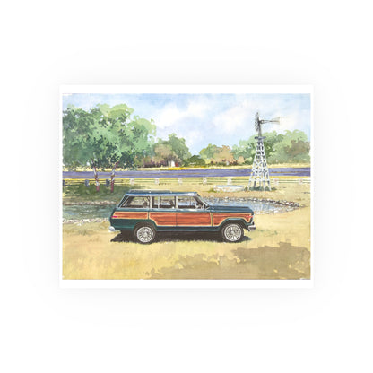 Hunter Green Wagoneer Poster - Multiple Sizes Available