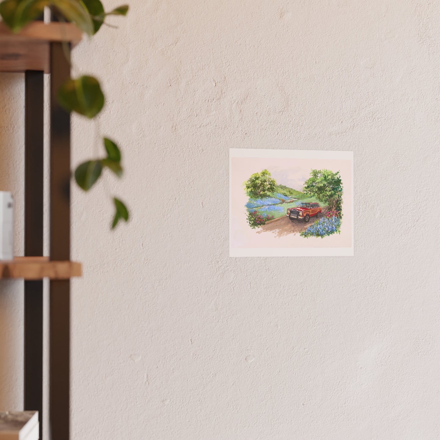 Red Wagoneer Poster - Multiple Sizes Available