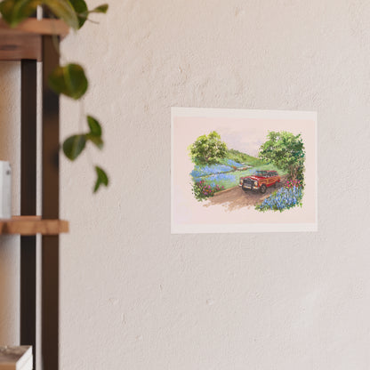 Red Wagoneer Poster - Multiple Sizes Available