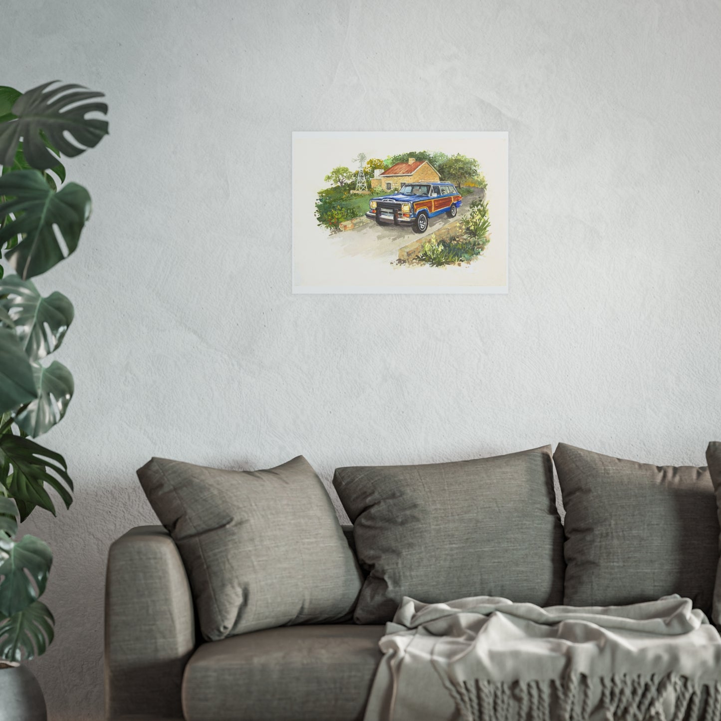 Blue Wagoneer Poster - Multiple Sizes Available