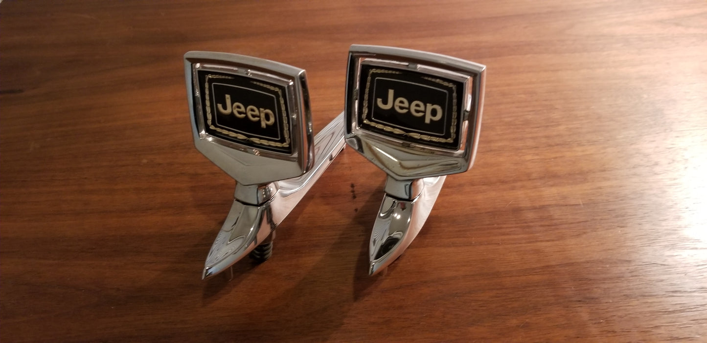 New Old Stock NOS Jeep Grand Wagoneer Hood Ornaments