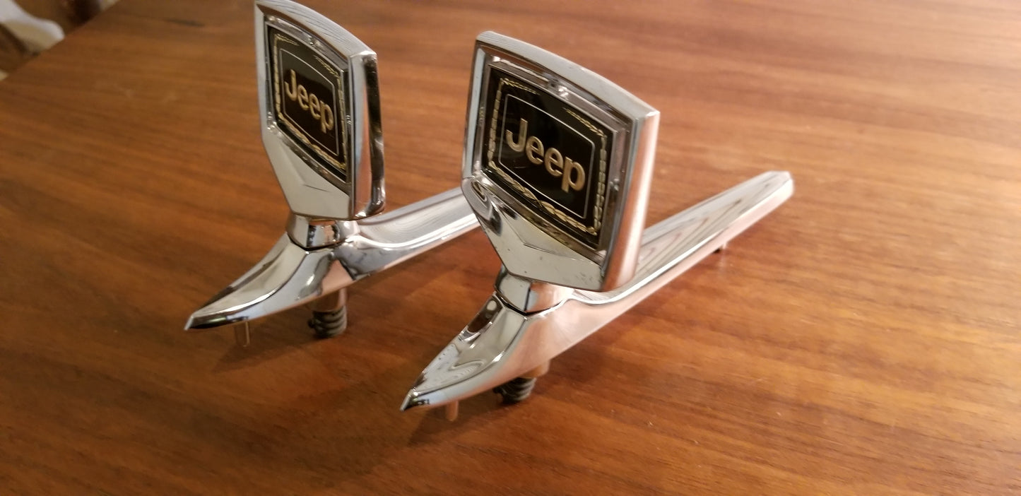 New Old Stock NOS Jeep Grand Wagoneer Hood Ornaments