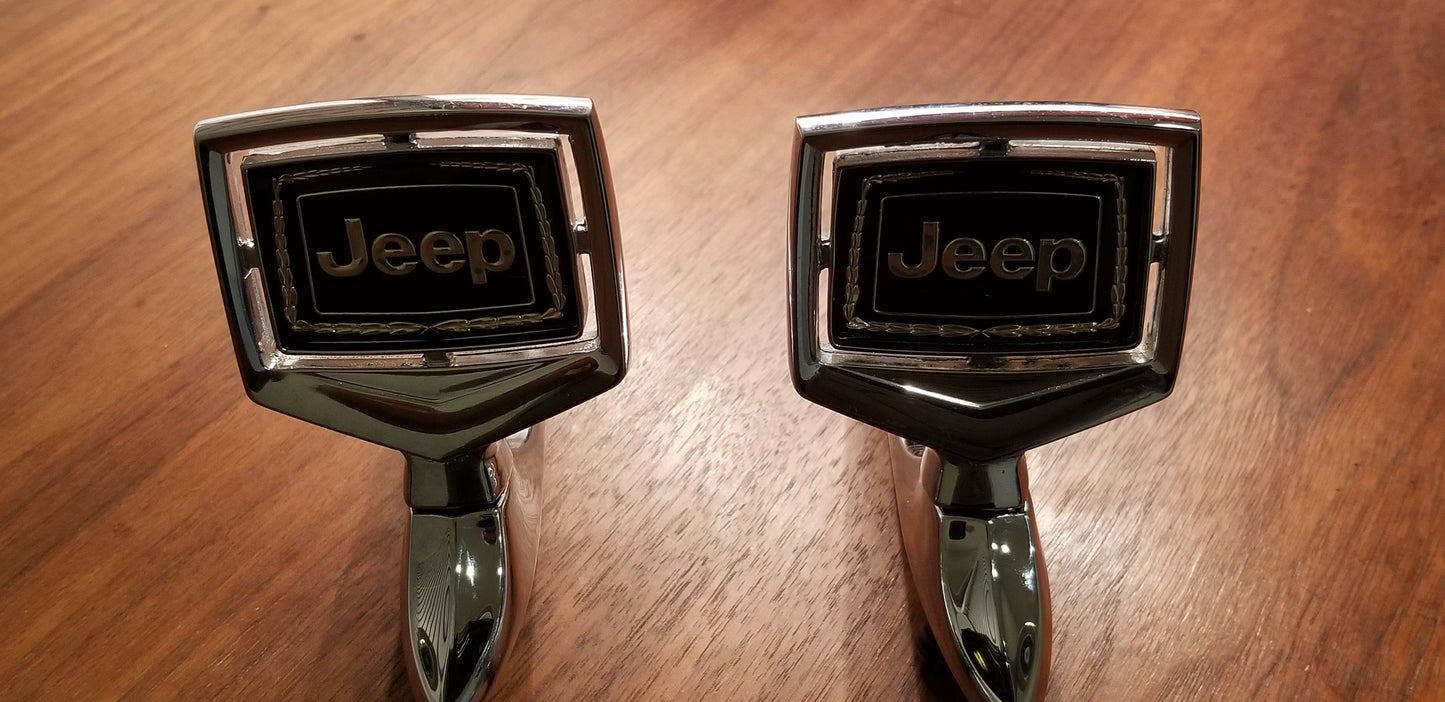 New Old Stock NOS Jeep Grand Wagoneer Hood Ornaments