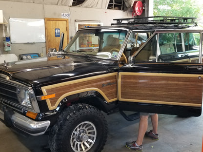 Wagonmaster Woodgrain 3M Vinyl cut-to-fit kits | Marine Teak for Jeep Grand Wagoneers 1987-1991 - Does not include molding trim