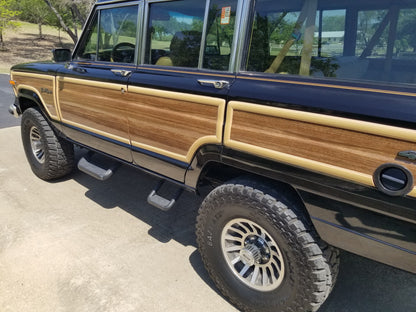 Wagonmaster Woodgrain 3M Vinyl cut-to-fit kits | Marine Teak for Jeep Grand Wagoneers 1987-1991 - Does not include molding trim