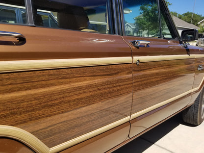 Wagonmaster Woodgrain 3M Vinyl cut-to-fit kits | Cherry Oak for Jeep Grand Wagoneers 1979-1986 - Does not include molding trim