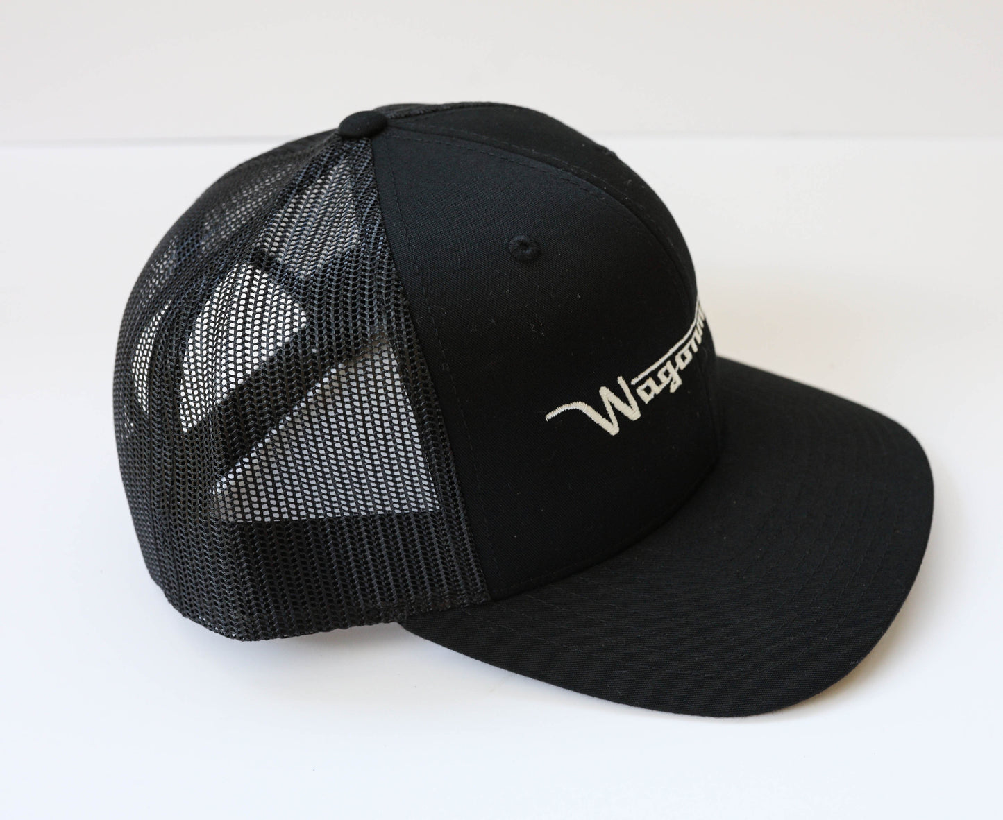 Wagonmaster Hat - Black Trucker