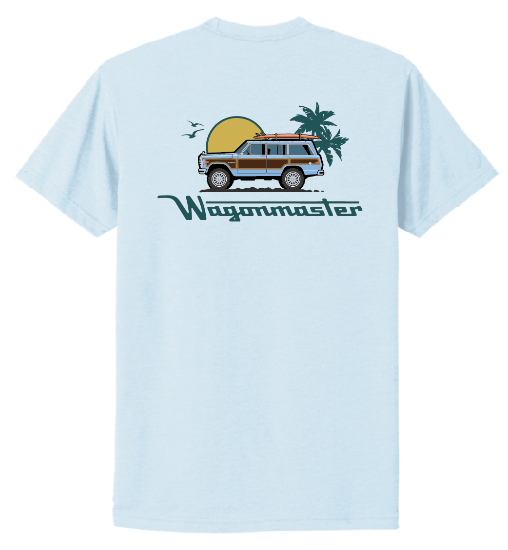 New Wagonmaster Beach Tees - Light Blue