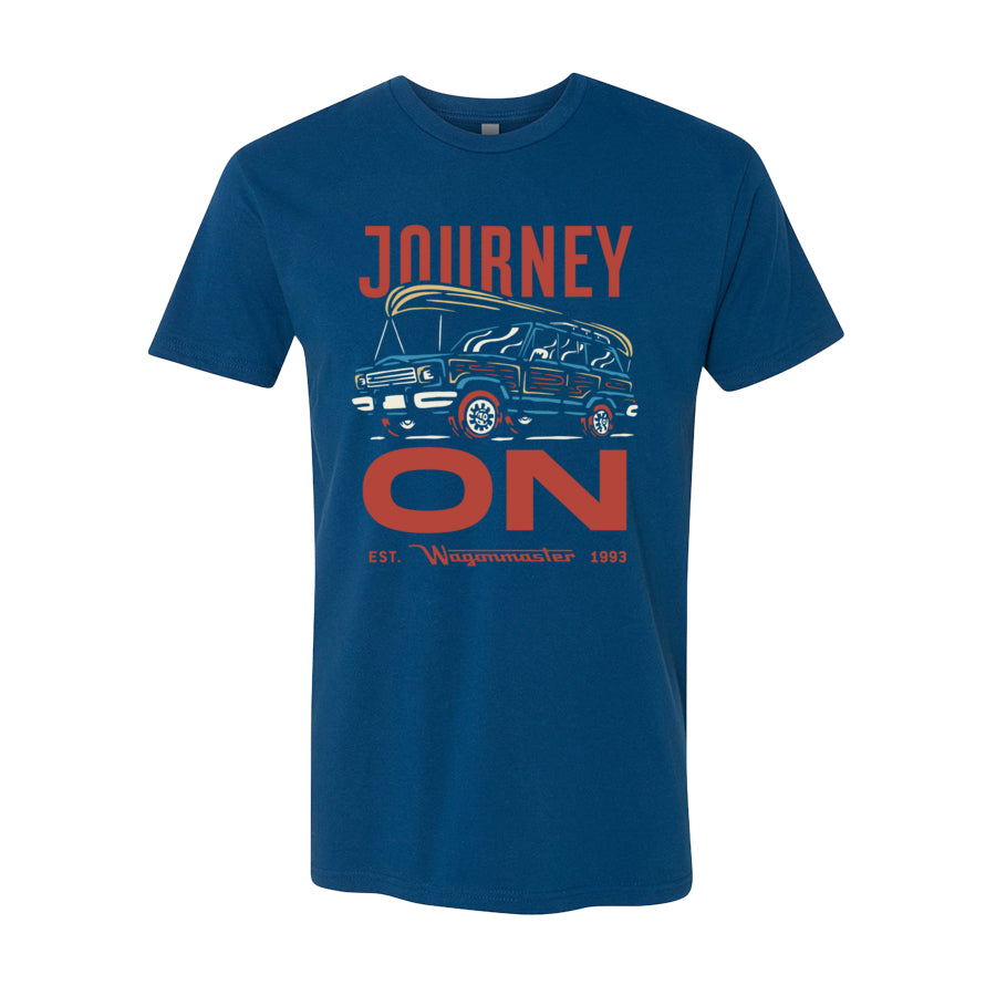 Wagoneer Journey On - Adult Shirt - Cool Blue - Wagonmaster 