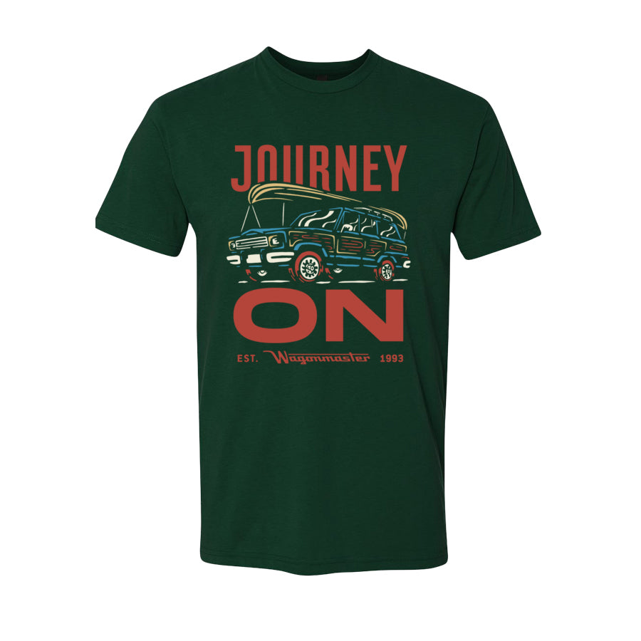 Wagoneer Journey On - Adult Shirt - Forest Green - Wagonmaster 