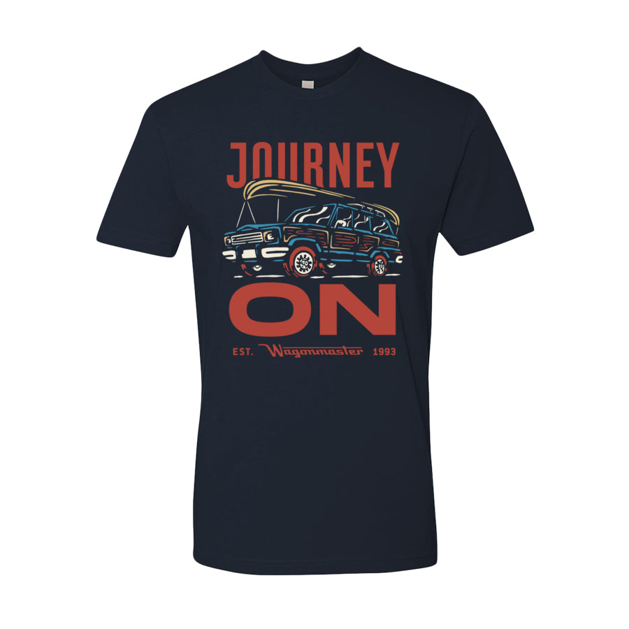 Wagoneer Journey On - Adult Shirt - Navy - Wagonmaster 