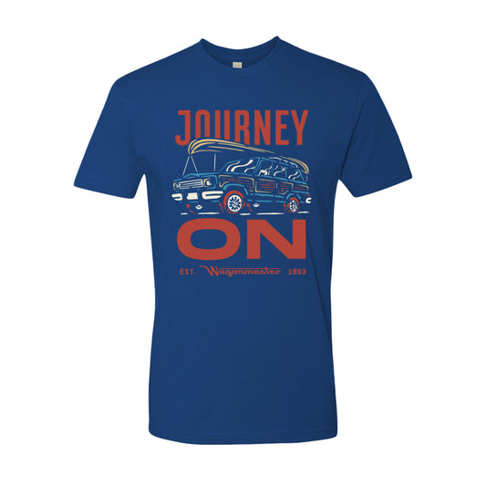 Wagoneer Journey On - Adult Shirt - Royal Blue - Wagonmaster 