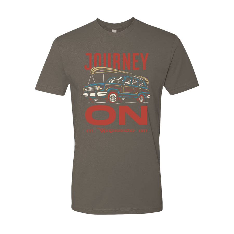 Wagoneer Journey On - Adult Shirt - Warm Gray - Wagonmaster 