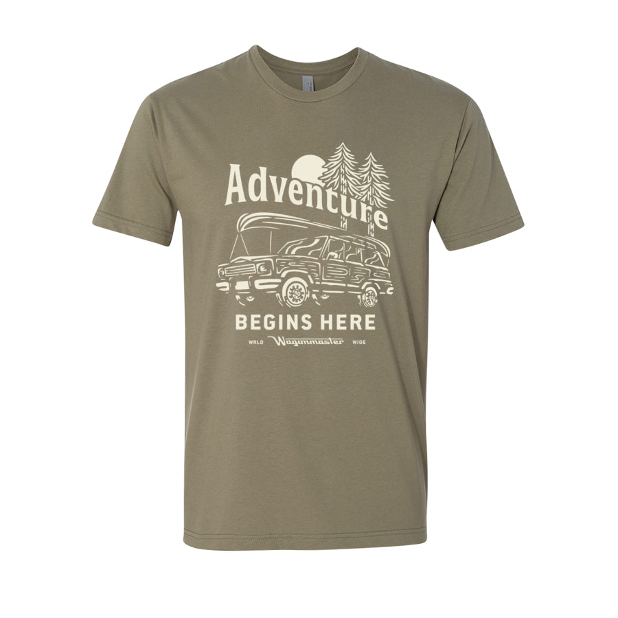 Grand Wagoneer Adult T-shirt - Light Olive - Wagonmaster