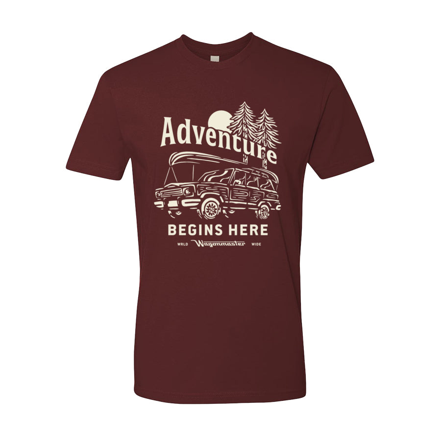 Grand Wagoneer Adult T-shirt - Maroon - Wagonmaster