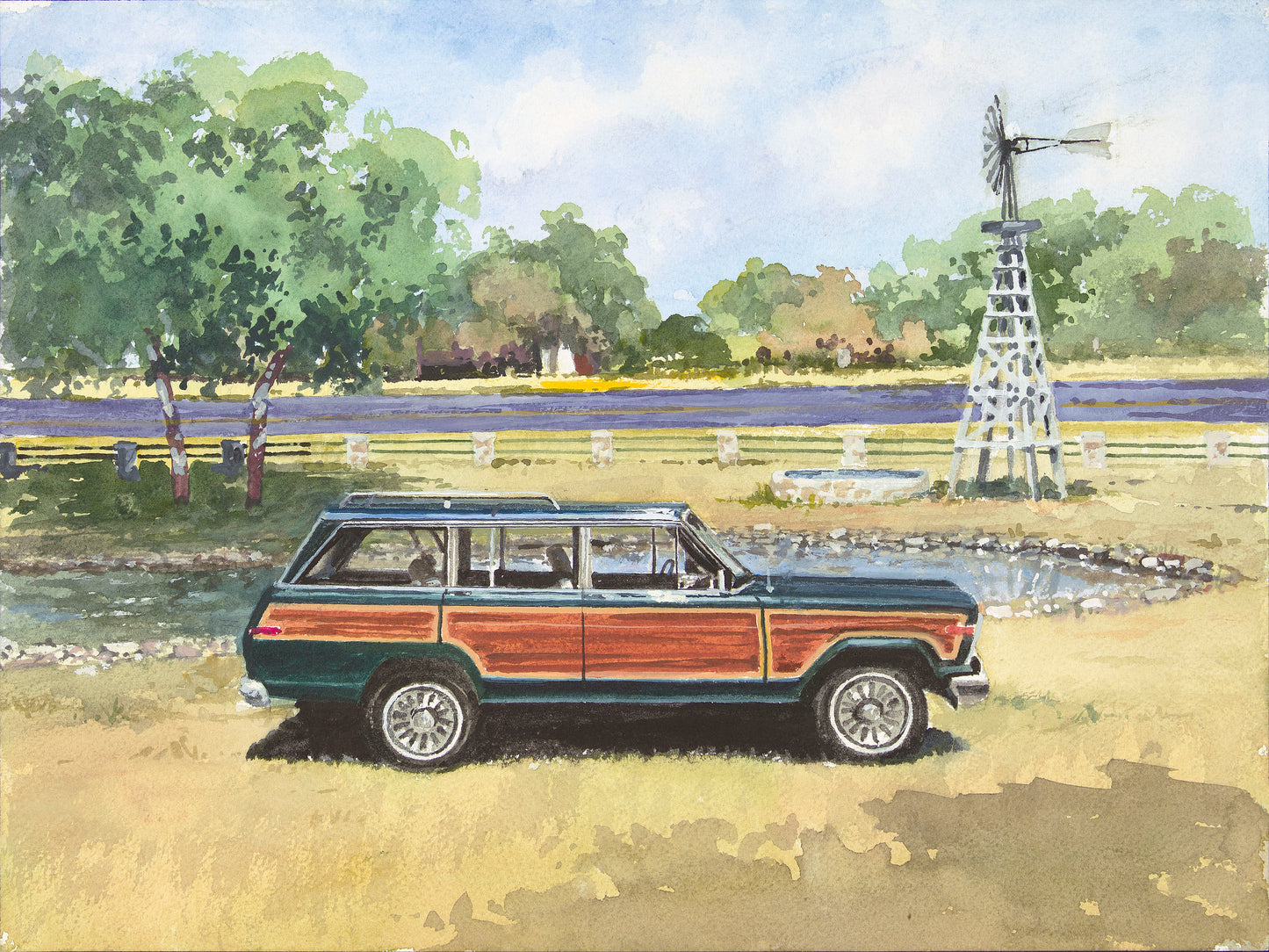 Wagonmaster Print - Green Wagoneer