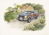 Wagonmaster Country Road Blue Card