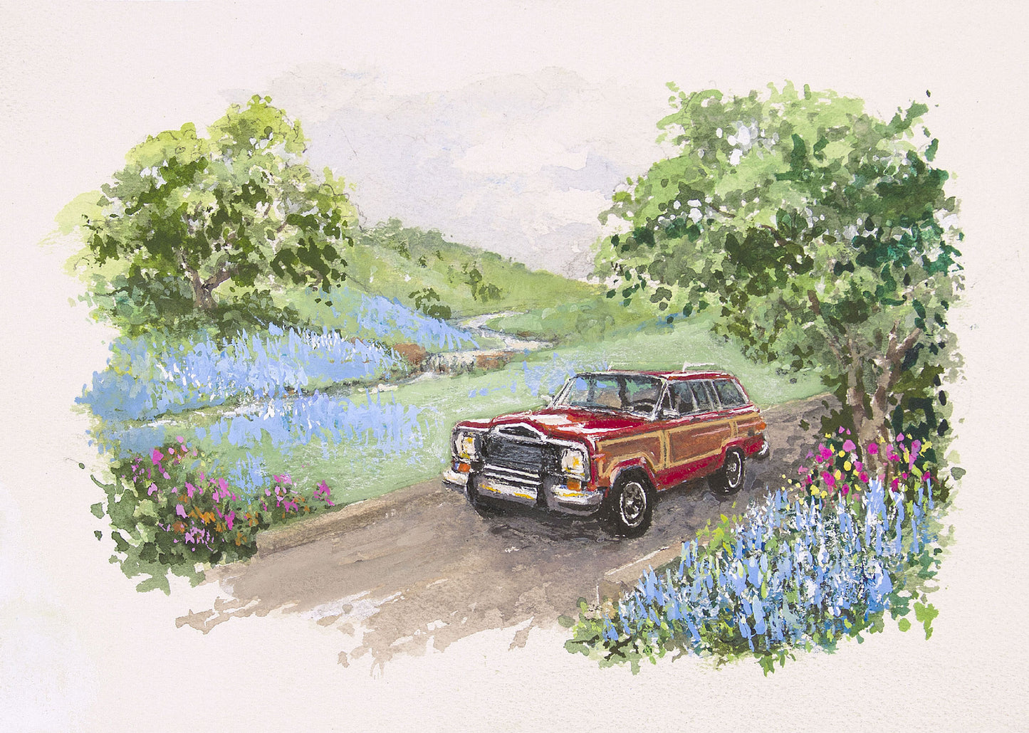 Flowery Meadows Wagonmaster Card