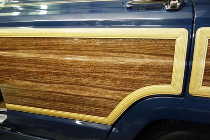 Wagonmaster Woodgrain 3M Vinyl cut-to-fit kits | Marine Teak for Jeep Grand Wagoneers 1987-1991 - Does not include molding trim