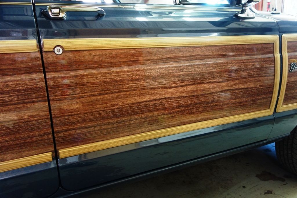 Wagonmaster Woodgrain 3M Vinyl cut-to-fit kits | Marine Teak for Jeep Grand Wagoneers 1987-1991